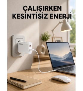 67 Watt Turbo Şarj Cihazı Motorola G30 G50 G60 G82 Uyumlu Yeni Nesil