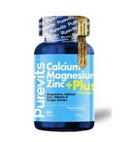 Purevits Kalsiyum – Magnezyum- Çinko- Vitamin D Plus - 60 Adet Tablet