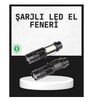 Mey İthalat® Odak Ayarlı 2000 Lümen Şarjlı LED El Feneri