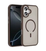 iPhone 17 Kılıf M-safe Şarj Özellikli Mat Arka Yüzey Sio Kılıf (Gold)