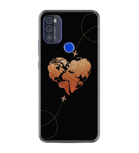 Reeder P13 Blue Max 128GB Kılıf Silikon Desen Özel Seri Plane Heart 1721