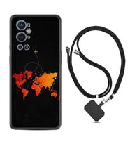 Tecno Spark 9 Pro Kılıf Silikon Boyun Askılı İpli Desenli Silikon İz Bırakan Uçak 1778