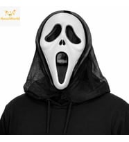 Kapşonlu Çığlık Maskesi Scream Maskesi - Hayalet Maskesi 33x21 cm