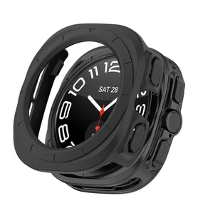 Microsonic Samsung Galaxy Watch Ultra Kılıf 360 Full Round Soft Silicone Siyah (Siyah)