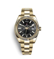 Rolex Model Çelik Kordon Erkek Kol Saati (Altın-Siyah)
