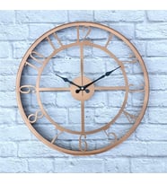 Markakanvas Metal Duvar Saati  ( Çap 50 cm -Çap 80 cm ) (Bakır)