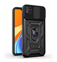 Kızaklı Tank Kılıf Xiaomi Redmi 9C Siyah