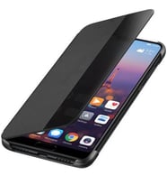 Huawei Y6 2019 Yarım Cam Kapaklı Kılıf (Siyah)