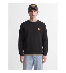 Jack & Jones Jjrush Sweat Crew Neck Siyah Erkek Sweatshirt 12298426