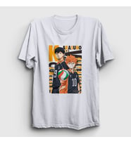 Presmono Unisex Beyaz Team Karasuna Voleybol Anime Haikyu T-Shirt 237817tt