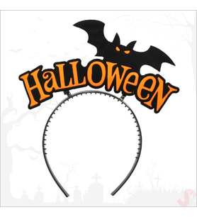 Halloween Yarasa Taç - Turuncu (Karışık)