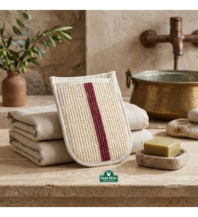 Rovin Çift Taraflı Eldiven Banyo Kesesi 24x17 Cm