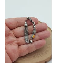 Gümüş Kaplama Alpaka Tesbih Püskülü (62438)