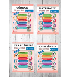 Ata 6.Sınıf Süper Set (Türkçe-Matematik-Fen Bilimleri-Sosyal Bilgiler)