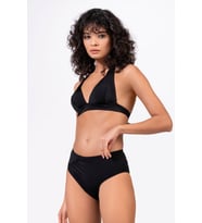 Beria Kadın Yarım Dolgulu Simli Siyah Bikini Takımı
