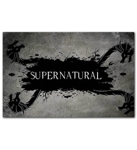 Cakatablo  Supernatural Duvar Yazısı Stili MDF Tablo