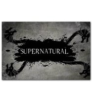 Cakatablo  Supernatural Duvar Yazısı Stili MDF Tablo