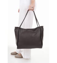 Muggo LEA Kadın Shopper El ve Omuz Çantası (Kahverengi)