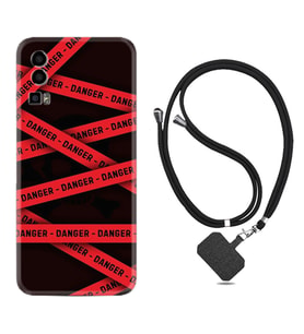General Mobile Gm 23 Kılıf Resimli Boyun Askılı İpli Desenli Silikon Danger 1372