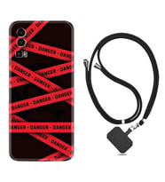 General Mobile Gm 23 Kılıf Resimli Boyun Askılı İpli Desenli Silikon Danger 1372