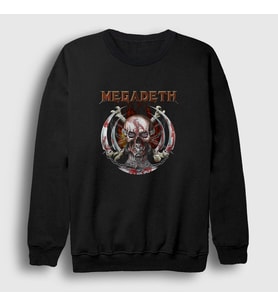 Presmono Unisex Siyah Blades Megadeth Sweatshirt 65259tt