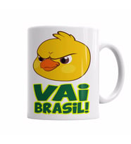 Pistolinha Vai Brasil Kupa Bardak Porselen