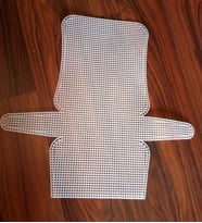 Angel Çanta Aksesuar 22X43 Cm Çanta Şeklinde Plastik Kanvas