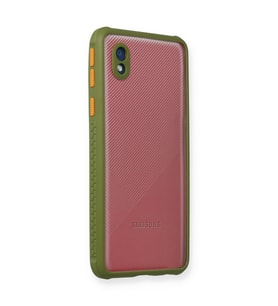 Galaxy A01 Core Kılıf Miami Şeffaf Silikon - Yeşil