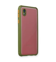 Galaxy A01 Core Kılıf Miami Şeffaf Silikon - Yeşil