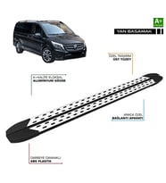 Mercedes Vito W447 UZUN ŞASE TrimLine Gri Yan Basamak 2014-2016
