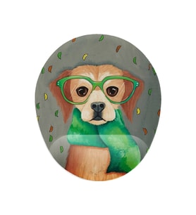 Hipster Köpek Bilek Destekli Kaymaz Buruşmaz Kırılmaz Mouse Pad