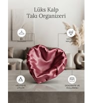 Kalp Formunda Aksesuar Kutusu ve Dekoratif Takı Çanağı
