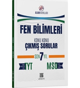 TYT MSÜ Fen Bilimleri Konu Konu Çıkmış Sorular Son 7 Yıl Alan Yayınları