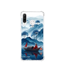 PrintiFy Huawei P30lite ile Uyumlu Simya Serisi Sonsuz Akış Tasarımlı Uv Baskılı Köşe Korumalı Antişok Kılıf