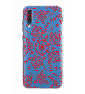 Samsung Galaxy A70  Kamera Korumalı  Kapak Nostalji Desen Tasarımlı  Şeffaf Kılıf
