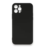 Vendas iPhone 13 Pro Max Lansman Serisi içi Kadife Kamera Korumalı ipek Dokulu Kılıf (Siyah)