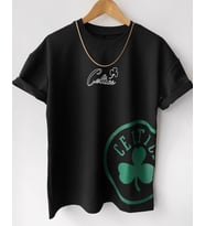 Erkek Oversize Baskılı Pamuklu Bisiklet Yaka Kısa Kollu T-shirt (Siyah)