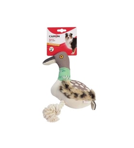 Camon Dayanıklı Paraşüt Kumaş Pelüş Kuşlar 30 Cm Sesli İpli Köpek Oyuncağı