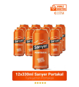Sarıyer Portakal Aromalı Gazoz 330ml x 12 Adet