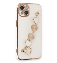 Mey İthalat® iPhone 14 Kılıf Esila Silikon - Beyaz