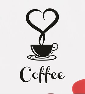 Dekoratif Coffee Duvar Dekorasyonu (Siyah)
