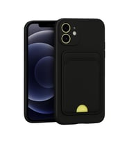 iPhone 11 Kılıf Kelvin Kartvizitli Silikon - Siyah