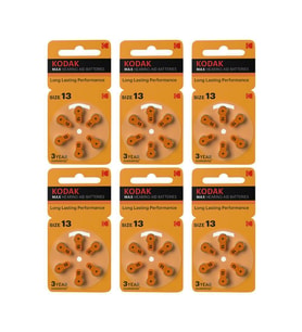 PR 48 13 İşitme Cihaz Pili 6'lı 6 Paket Kodak PR48 Kulak Cihazı Pili 6'lı 6 Paket (Beyaz)