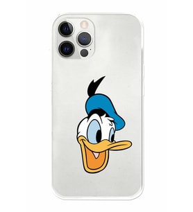 Apple iPhone 12 Pro Max Uyumlu Kamera Korumalı Tıpalı Kapak Donald Duck TasarımlıŞeffaf Kılıf
