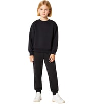 Genç Kızlar İçin Şardonlu Pamuklu Regular Fit Sweatshirt ve Eşofman Altı Takımı Kaliteli Şık