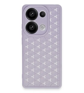 Durukar® Redmi Note 13 Pro 4G Kılıf Petek Silikon Kapak - Lila