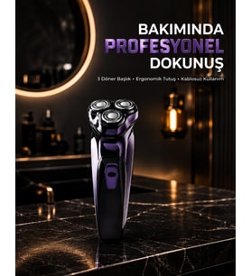 Profesyonel Şarjlı Tıraş Makinesi Ayarlanabilir Başlıklı Kablosuz