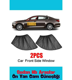 Alfa Romeo 147 2000 - 2010 Hatchback Uyumlu Yan Cam Güneşliği Ön veya Arka (Siyah)