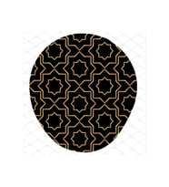 Siyah Gold Desenli Bilek Destekli Mouse Pad