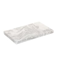Dekoratif Sunumluk Gri Dalgalar Doğal Mermer Taş - 12x23 cm